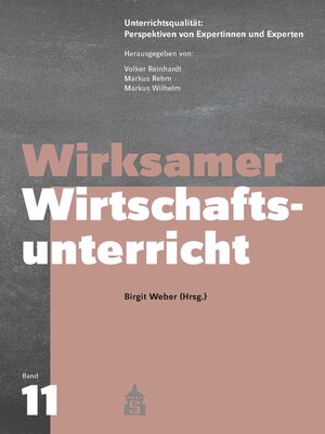 cover image of Wirksamer Wirtschaftsunterricht